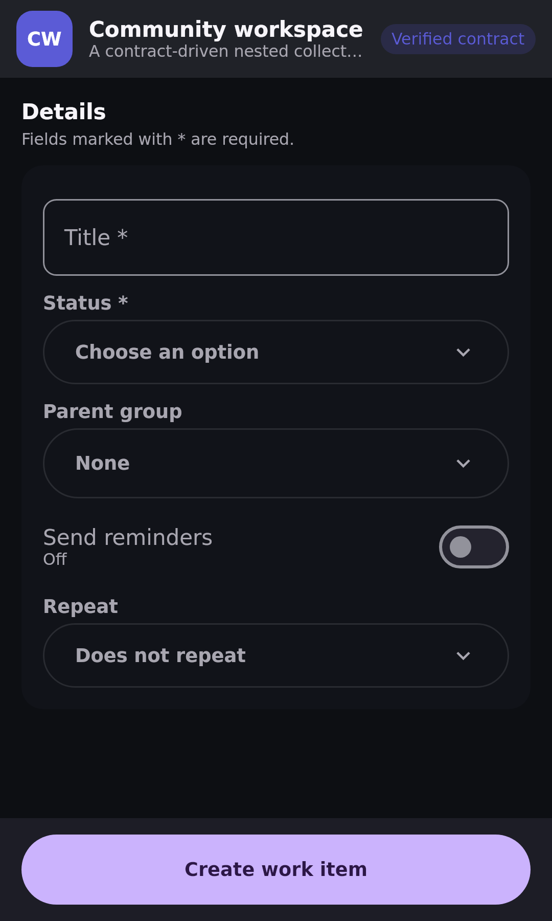 Dynamic apps Nested collection and semantic form: Synthetic visual QA